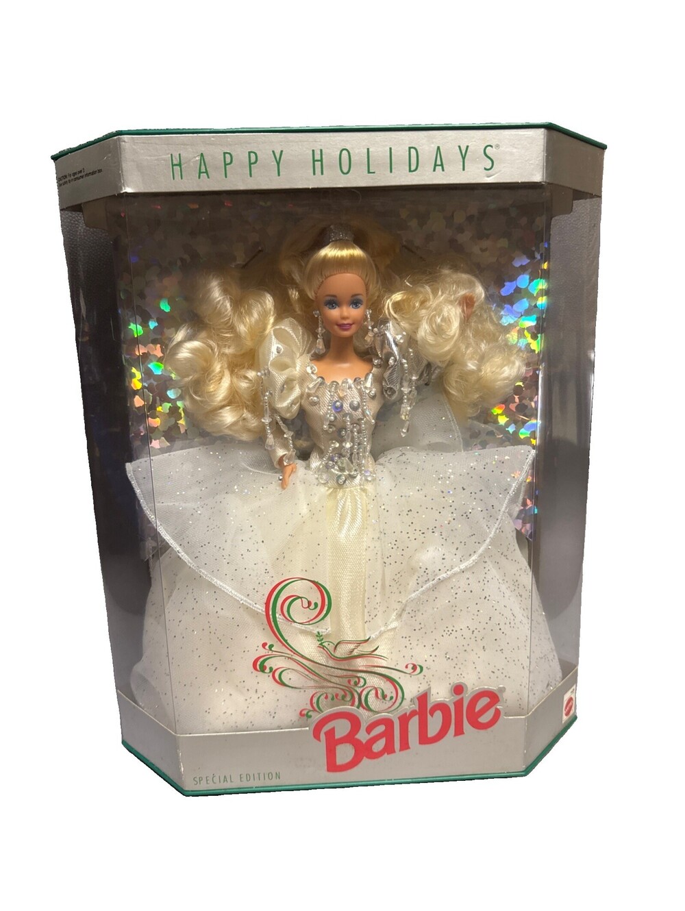 1992 Vintage Mattel Holiday Barbie Doll Collectible New In Box Not Mint
